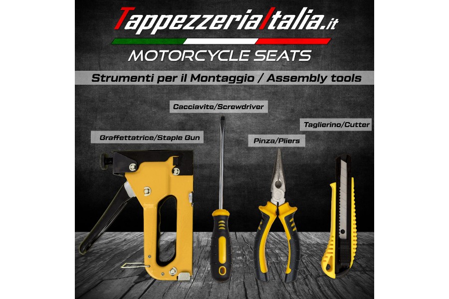 Rivestimento Sella TPZ Italia MotoCross Enduro PiramidGrip - TIMCPG01-BE