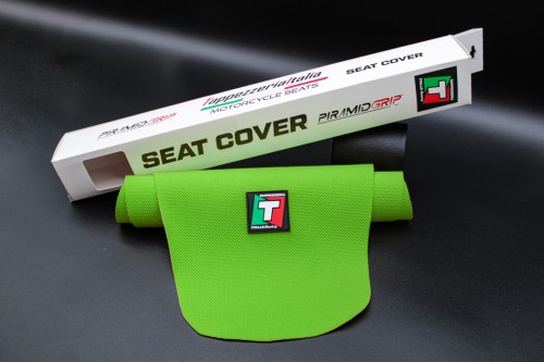 Housse de Selle TPZ Italia Motocross Enduro PiramidGrip - TIMCPG01-GN 2