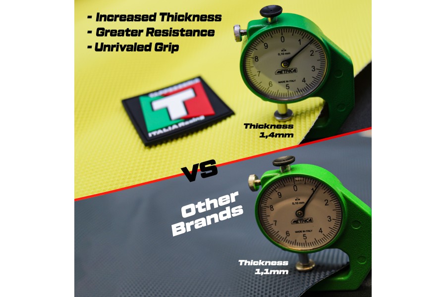 Rivestimento Sella TPZ Italia MotoCross Enduro PiramidGrip - TIMCPG03-BL