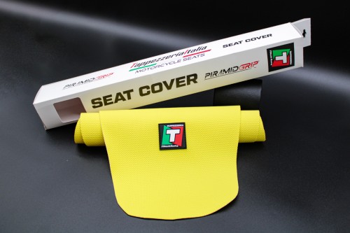 TPZ Italia Motocross Enduro Seat Cover PiramidGrip - TIMCPG06-YL 2