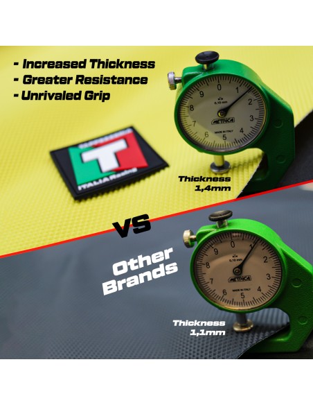 Rivestimento Sella TPZ Italia MotoCross Enduro PiramidGrip - TIMCPG08-BL