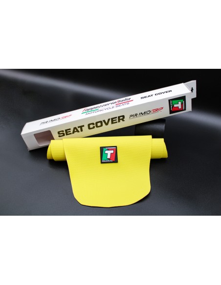 TPZ Italia Motocross Enduro Seat Cover PiramidGrip - TIMCPG12-YL