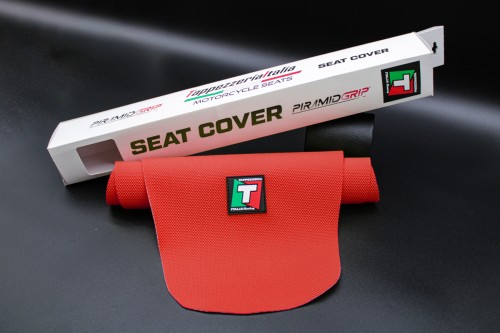 TPZ Italia Motocross Enduro Seat Cover PiramidGrip - TIMCPG13-RD 2