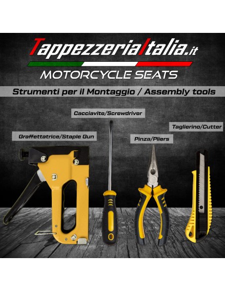 Housse de Selle TPZ Italia Motocross Enduro PiramidGrip - TIMCPG14-RD