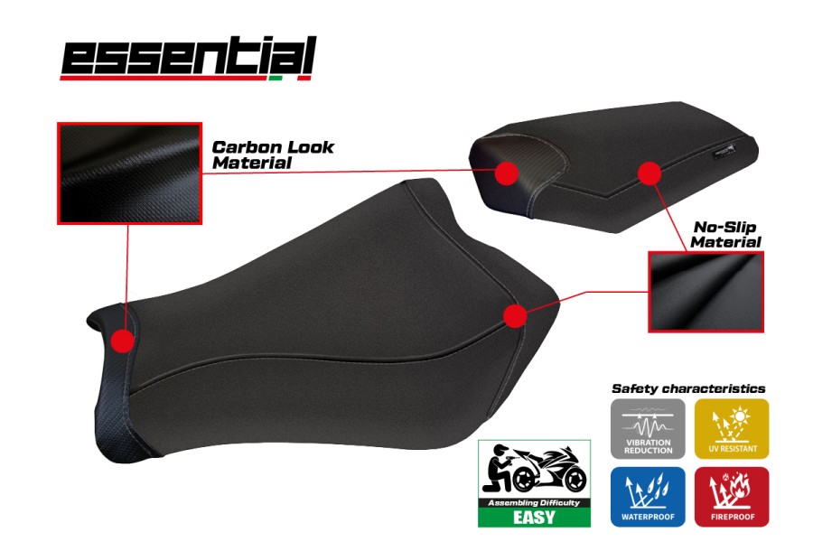 Sitzbezug kompatibel Honda CBR 1000 RR (12-16) Modell Essential