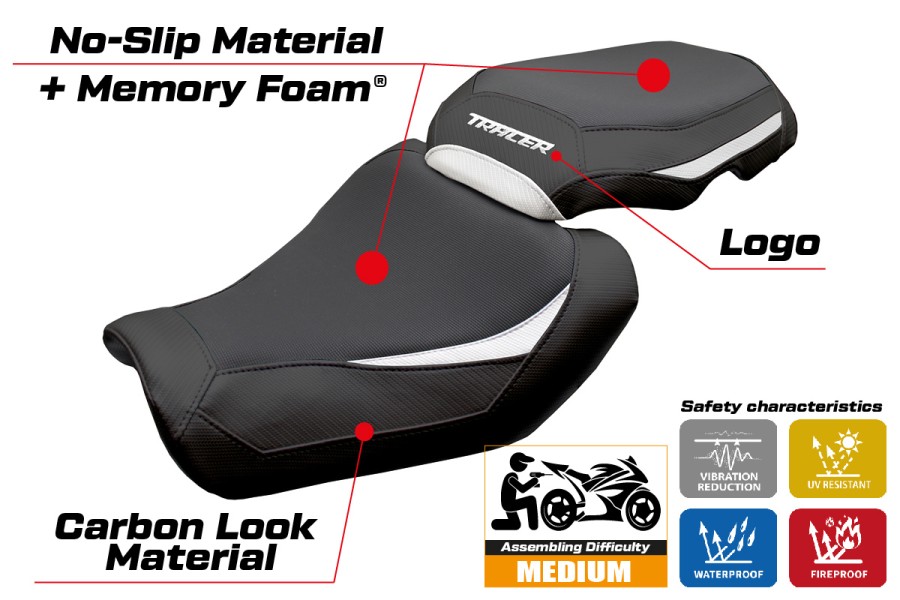 Seat cover compatible - Yamaha Tracer 9 / 9 GT 2025-2026 - mod Ness Comfort System