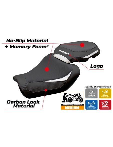 Housse de selle compatible - Yamaha Tracer 9/9 GT 2025 - mod Ness Comfort System