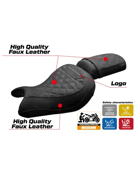 Seat cover compatible - Kawasaki Eliminator 500 2024 - 2025 - mod Mutsu