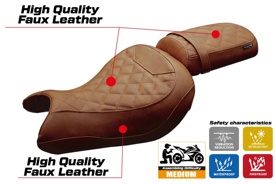 Seat cover compatible - Kawasaki Eliminator 500 2024-2026 - mod Mutsu