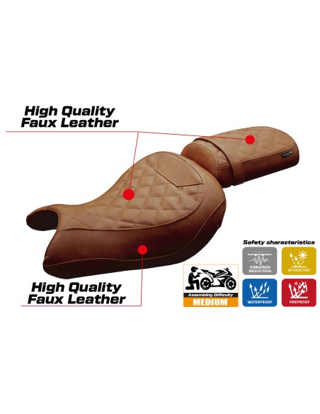 Funda de asiento compatible - Kawasaki Eliminator 500 2024 - 2025 - mod Mutsu