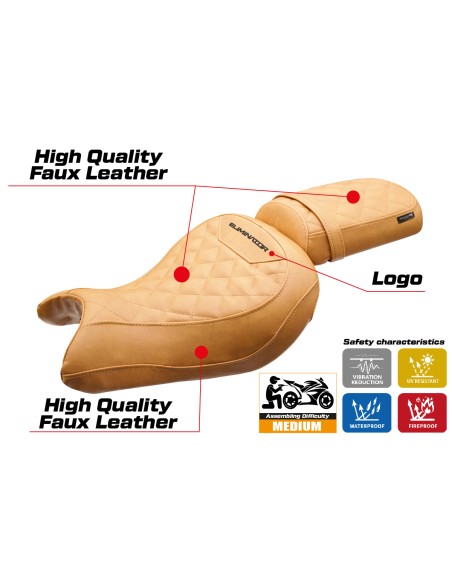 Seat cover compatible - Kawasaki Eliminator 500 2024 - 2025 - mod Mutsu