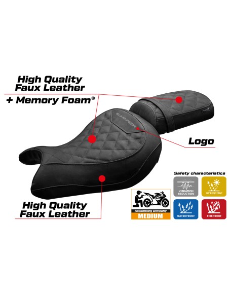 Seat cover compatible - Kawasaki Eliminator 500 2024 - 2025 - mod Mutsu Comfort System