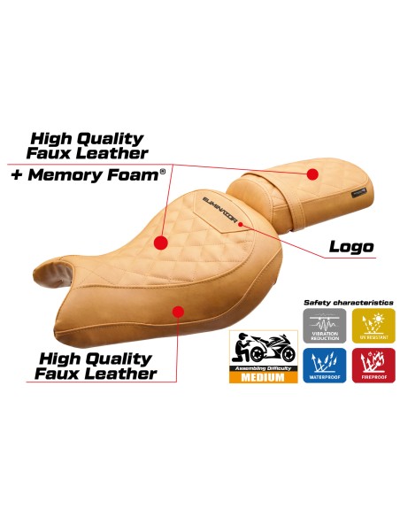 Sitzbezug kompatibel - Kawasaki Eliminator 500 2024 - 2025 - mod Mutsu Comfort System