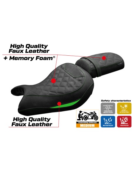 Rivestimento sella compatibile - Kawasaki Eliminator 500 2024 - 2025 - mod Mutsu Comfort System