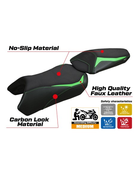 Rivestimento sella compatibile - Kawasaki Ninja 1100 SX 2025 - mod Geisha