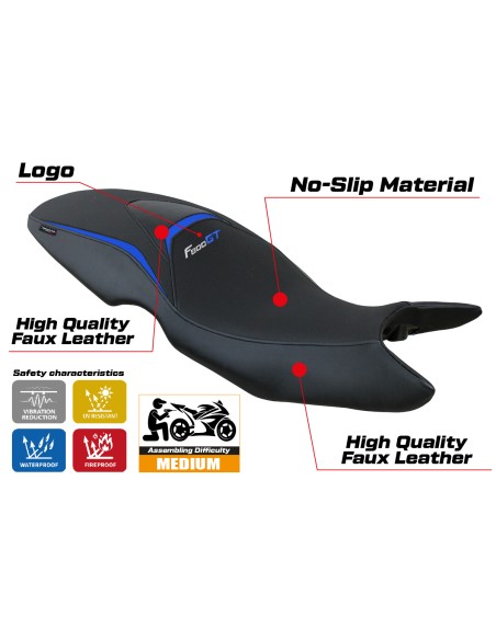 Funda de asiento compatible - BMW F 800 GT 2012-2016 - mod Tallin