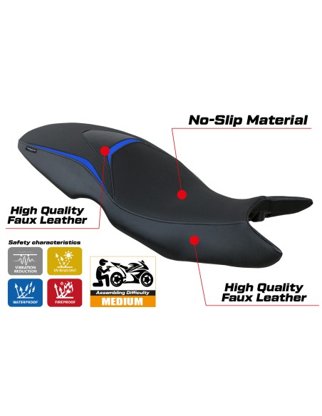 Funda de asiento compatible - BMW F 800 GT 2012-2016 - mod Tallin