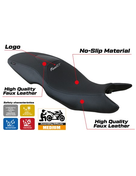 Seat cover compatible - BMW F 800 GT 2012-2016 - mod Tallin