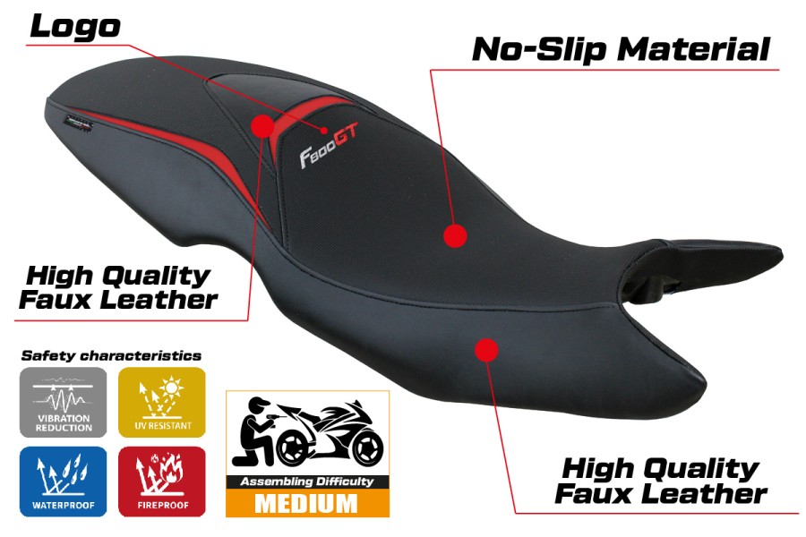 Sitzbezug kompatibel - BMW F 800 GT 2012-2016 - mod Tallin