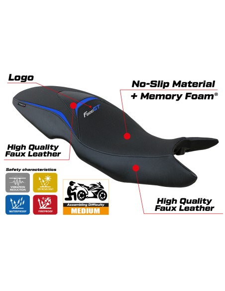 Seat cover compatible - BMW F 800 GT 2012-2016 - mod Tallin Comfort System