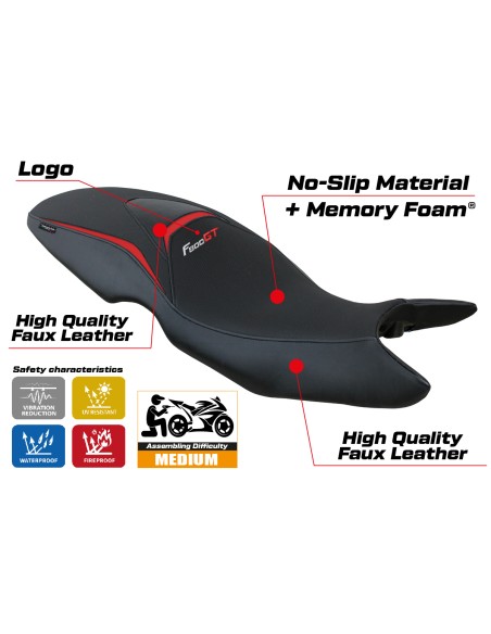 Seat cover compatible - BMW F 800 GT 2012-2016 - mod Tallin Comfort System