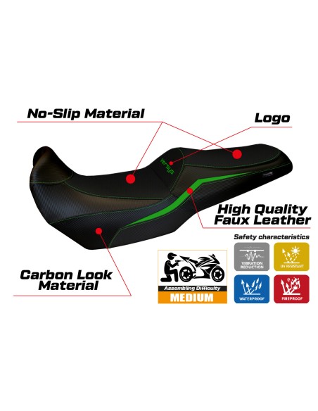 Rivestimento sella compatibile - Kawasaki Versys 1100 2025-2026 - mod Sakata