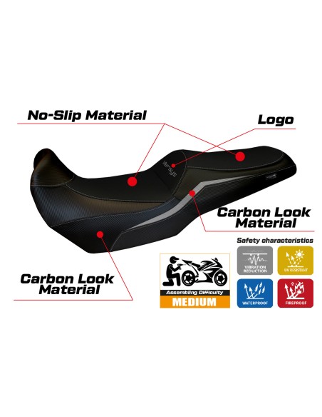 Rivestimento sella compatibile - Kawasaki Versys 1100 2025-2026 - mod Sakata