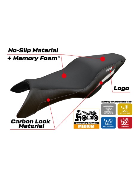 Sitzbezug kompatibel - Honda CB 650 F 2014-2018 - mod Oita Comfort System