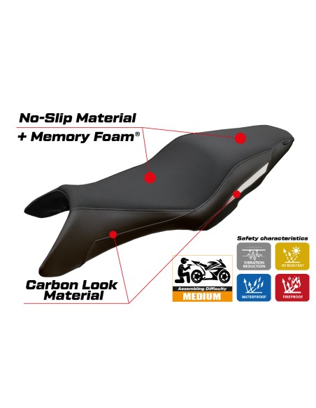 Seat cover compatible - Honda CBR 650 F 2014-2018 - mod Oita Comfort System