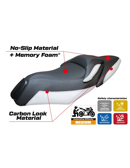 Sitzbezug kompatibel - Kymco XCITING 400 S 2019-2024 - mod Yunlin Comfort System