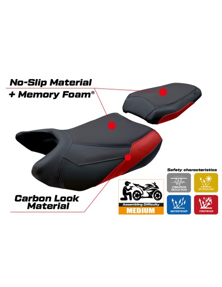 Housse de selle compatible - QJ Motor SRT 800 X / S / SX 2023-2025 - mod Wuhai Comfort System