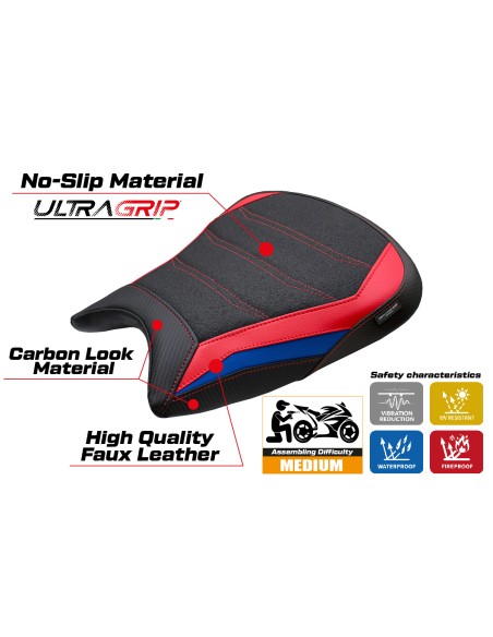Funda de asiento compatible - BMW M 1000 RR 2023-2026 - mod Melk Ultragrip