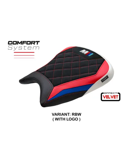 Housse de selle compatible - BMW M 1000 RR 2023-2026 - mod Melk Velvet Comfort System