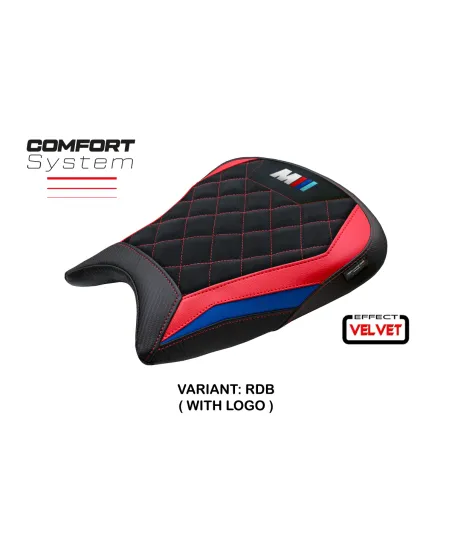 Housse de selle compatible - BMW M 1000 RR 2023-2026 - mod Melk Velvet Comfort System