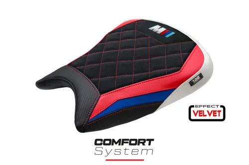 Rivestimento sella compatibile - BMW M 1000 RR 2023-2026 - mod Melk Velvet Comfort System