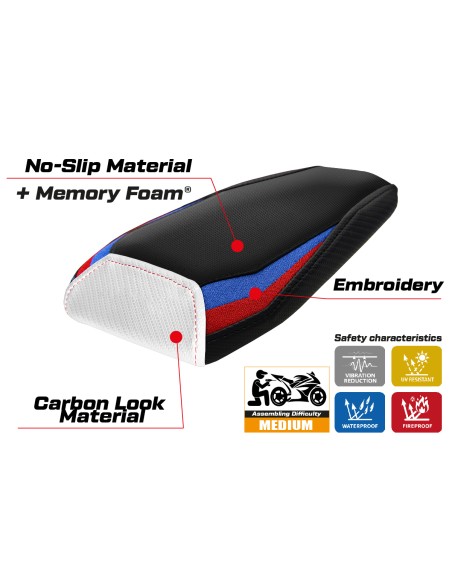 Seat cover compatible - BMW M 1000 RR 2023-2026 - mod Riesa Comfort System
