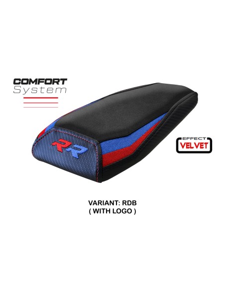 Funda de asiento compatible - BMW M 1000 RR 2023-2026 - mod Riesa Velvet Comfort System