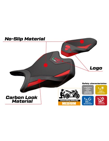 Housse de selle compatible - Ducati Panigale V2 2025 - mod Asia