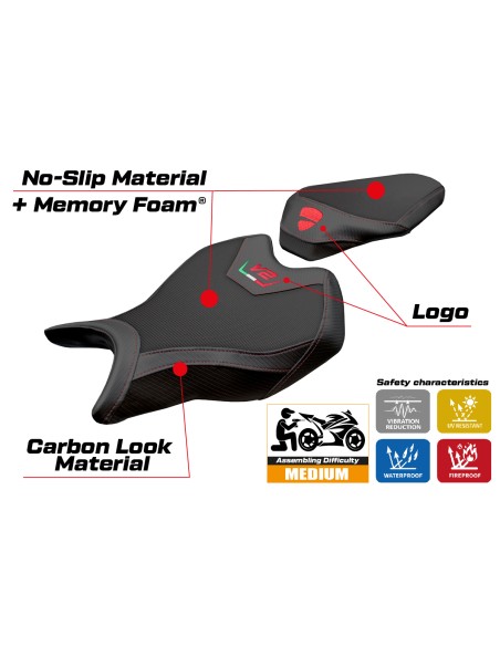 Seat cover compatible - Ducati Panigale V2 2025 - mod Asia Comfort System