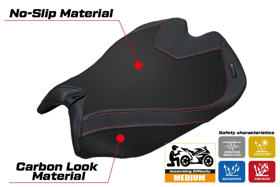 Sitzbezug kompatibel - Ducati Panigale V4 2025-2026 - mod Argenta High