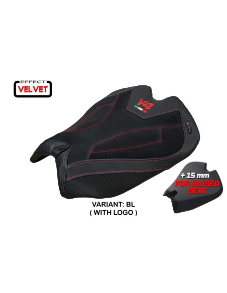 Housse de selle compatible - Ducati Panigale V4  2025 - mod Argenta High Velvet