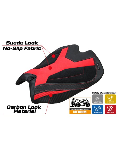 Sitzbezug kompatibel - Ducati Panigale V4  2025 - mod Argenta High Velvet