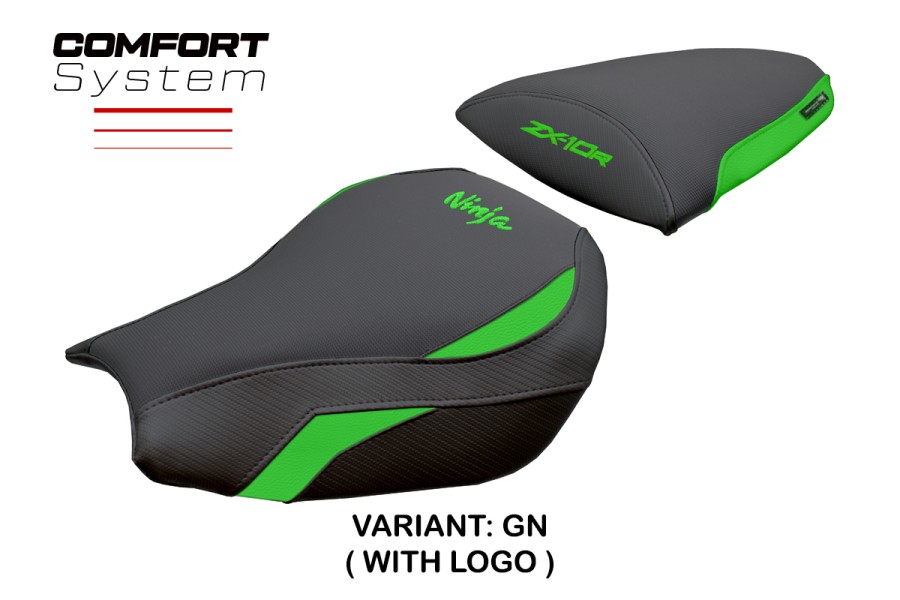 Rivestimento sella compatibile - Kawasaki Ninja ZX 10 R 2006-2007 - mod Goku Comfort System