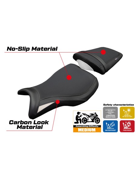 Rivestimento sella compatibile - Triumph Daytona 675R 2006-2012 - mod Ripley