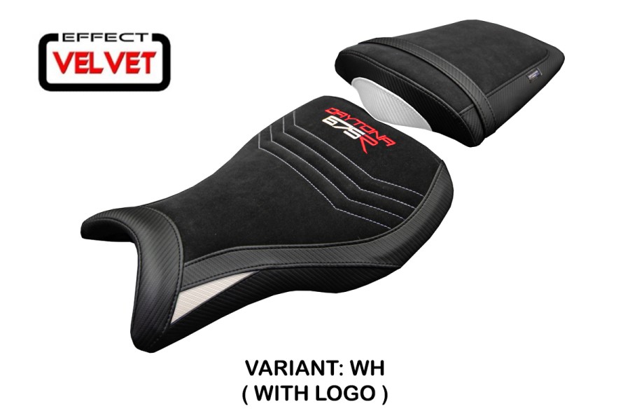 Rivestimento sella compatibile - Triumph Daytona 675R 2006-2012 - mod Ripley Velvet