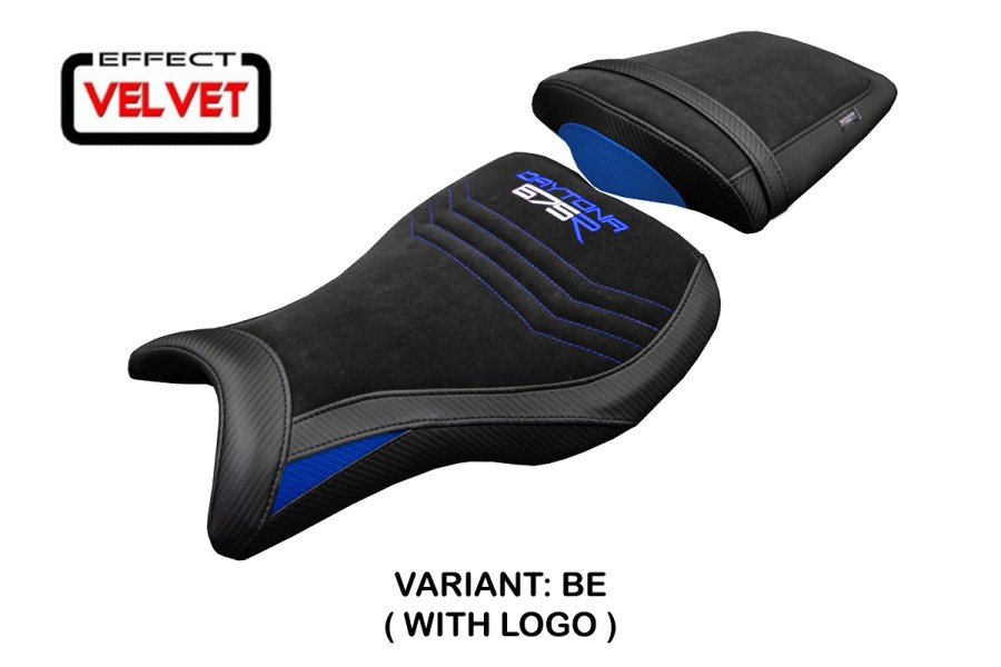 Funda de asiento compatible - Triumph Daytona 675R 2006-2012 - mod Ripley Velvet