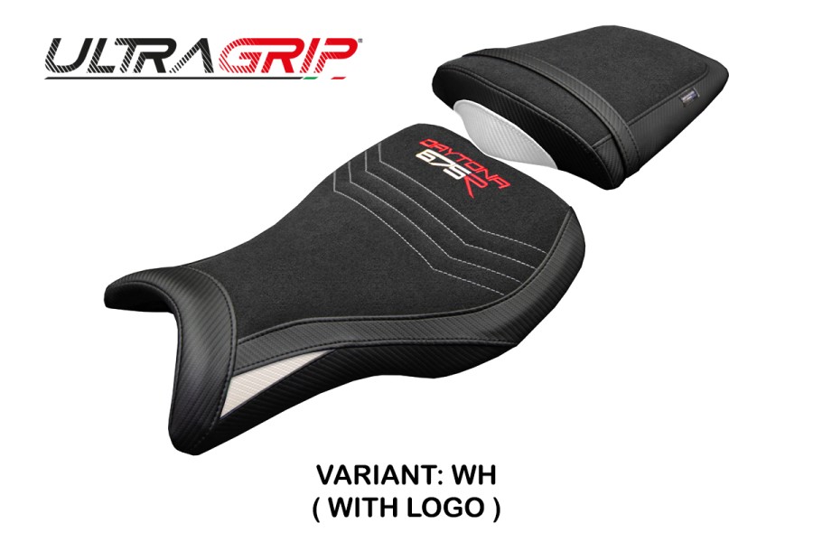 Funda de asiento compatible - Triumph Daytona 675R 2006-2012 - mod Ripley Ultragrip