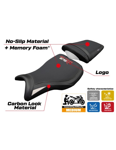 Sitzbezug kompatibel - Triumph Daytona 675R 2006-2012 - mod Ripley Comfort System