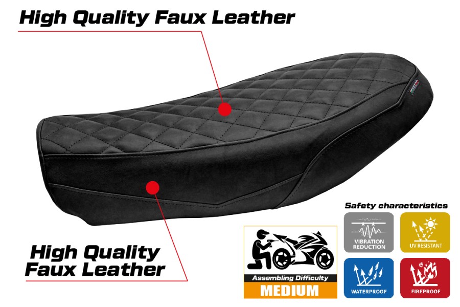 Housse de selle compatible - Ducati Scrambler Urban Motard 2022-2024 - mod Antigua