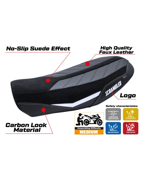 Seat cover compatible - Ducati Scrambler Nightshift 2021-2022 - mod Vanguard